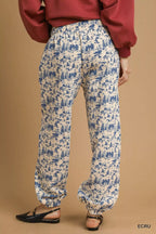 Umgee Scenic Print Casual Sweatpants