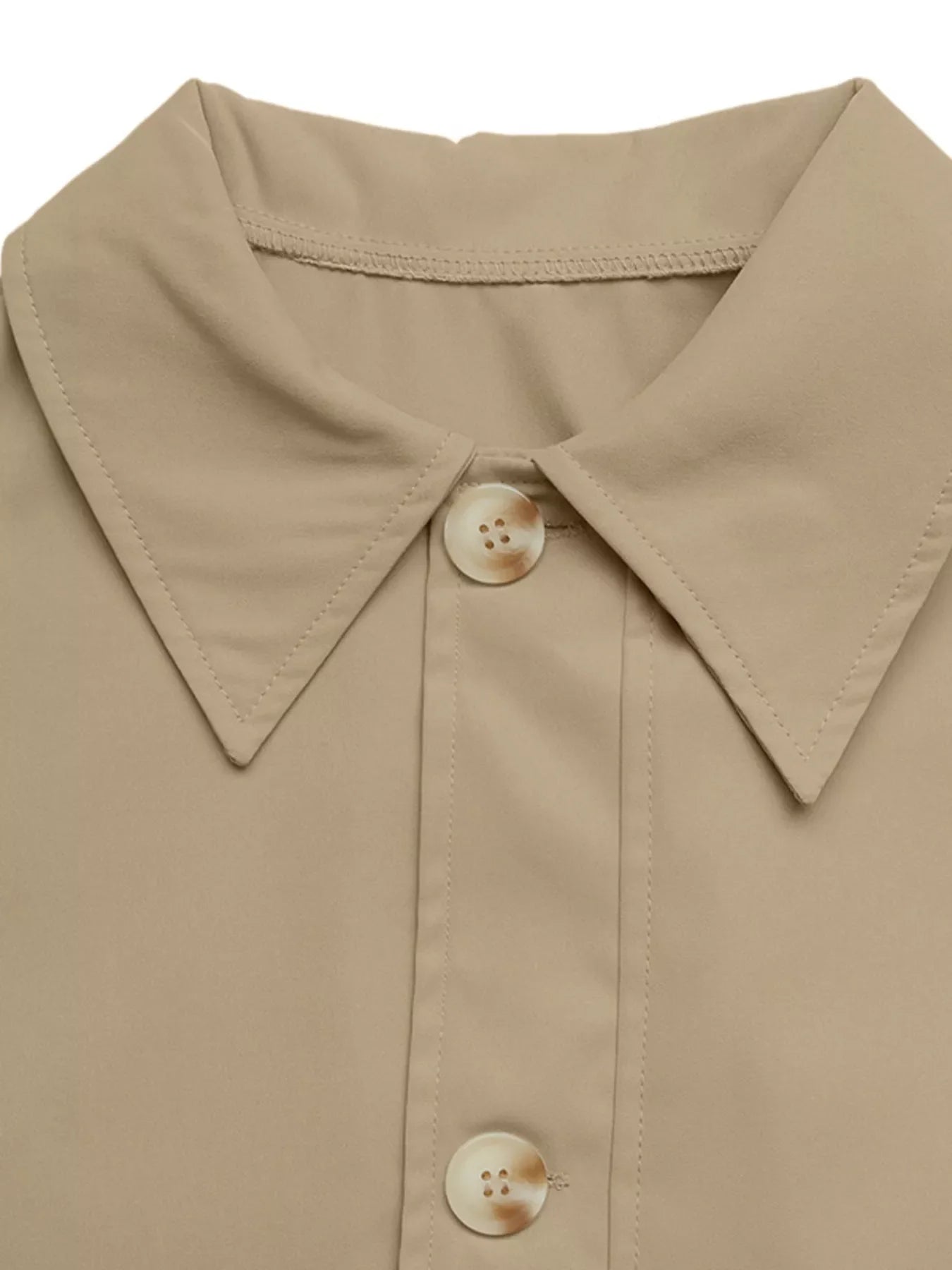 Button-Down Dropped Shoulder Outerwear
