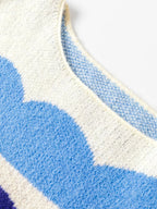 Contrast Boat Neck Sweater