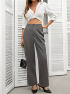 High Waist Wide Leg Pants
