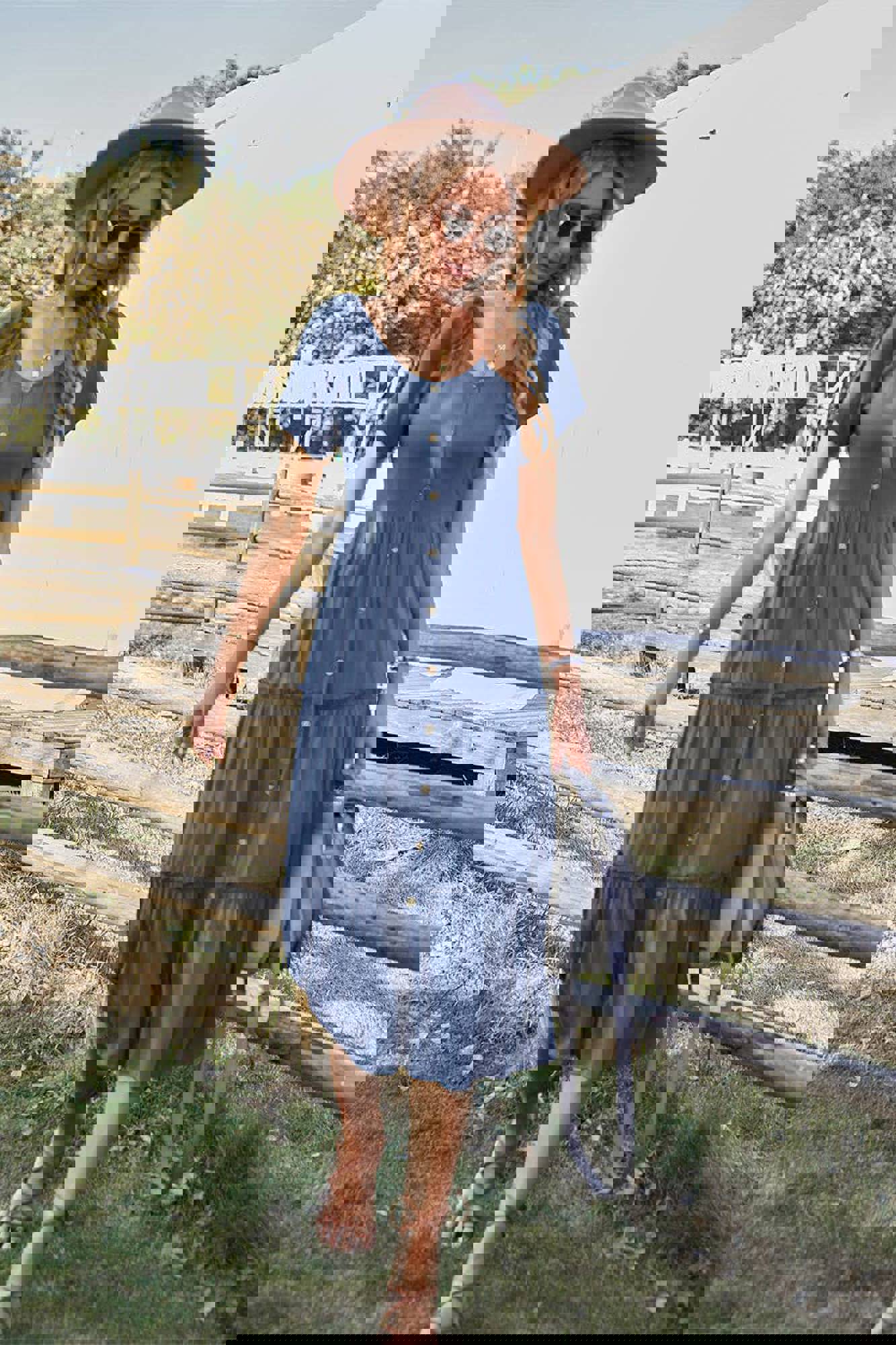 Love Kuza Graceful Tiers Midi Dress