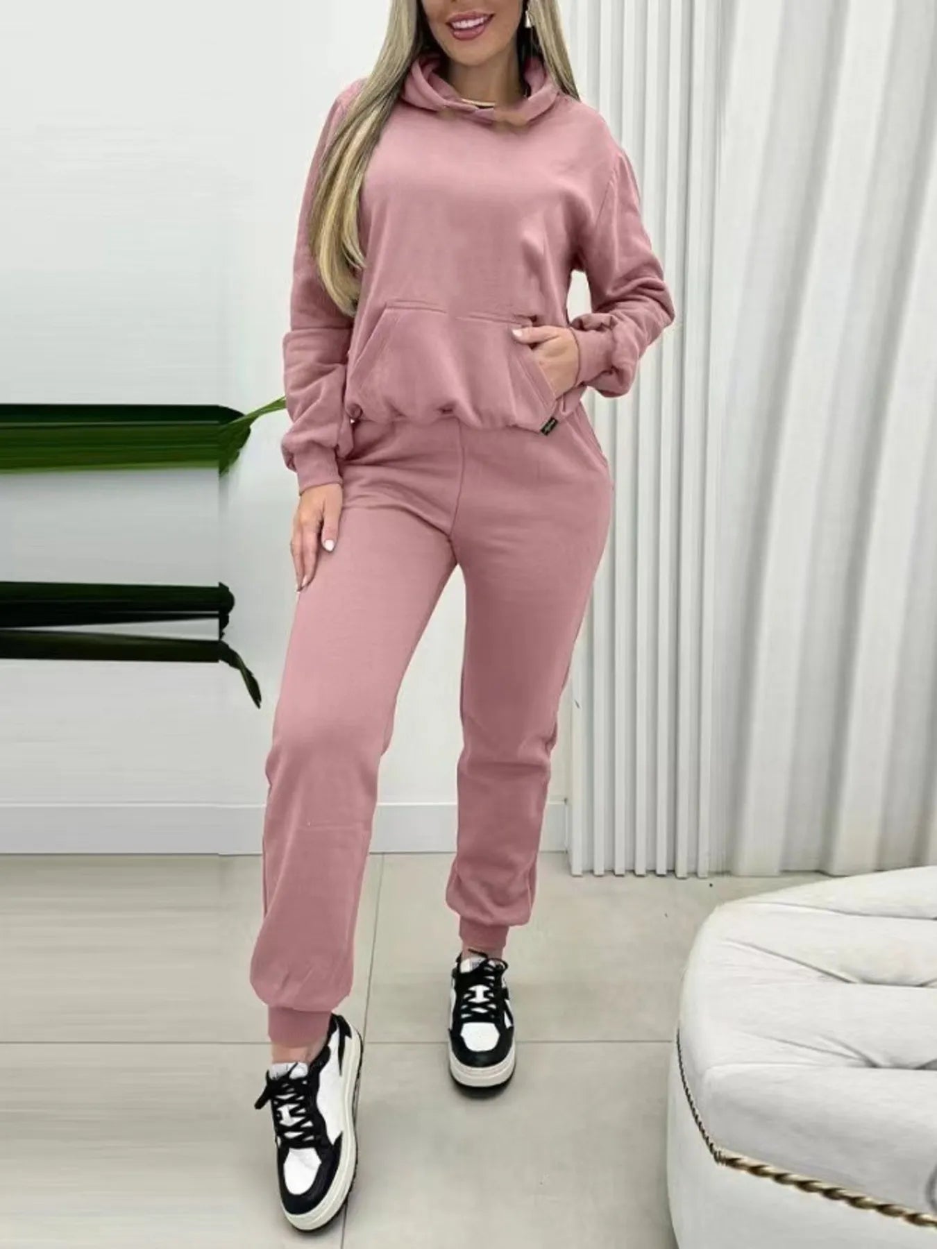 Long Sleeve Hoodie and Joggers Set