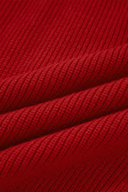 Lantern Sleeve V Neck Knot Back Sweater