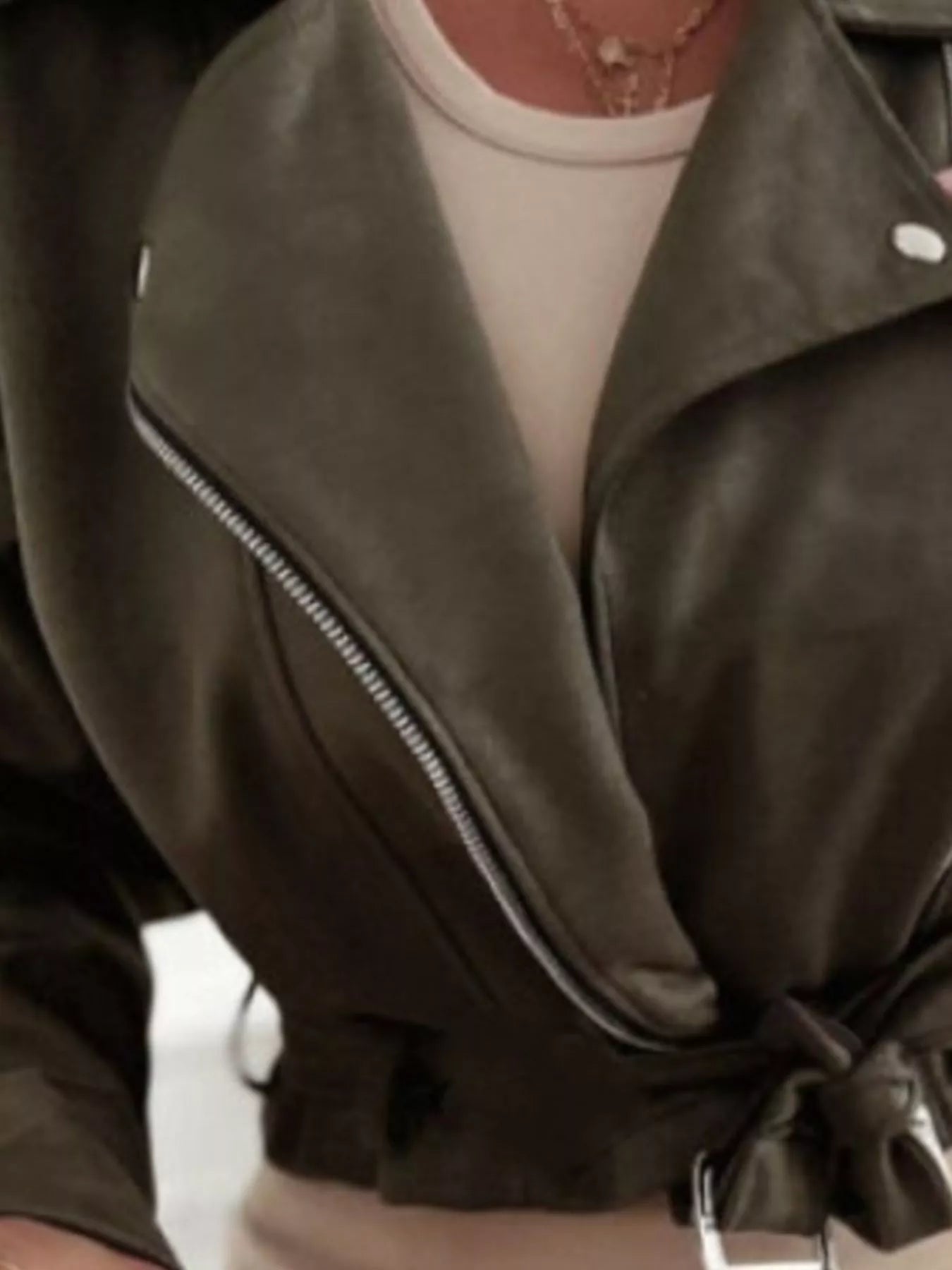 Zip Up Cropped Jacket