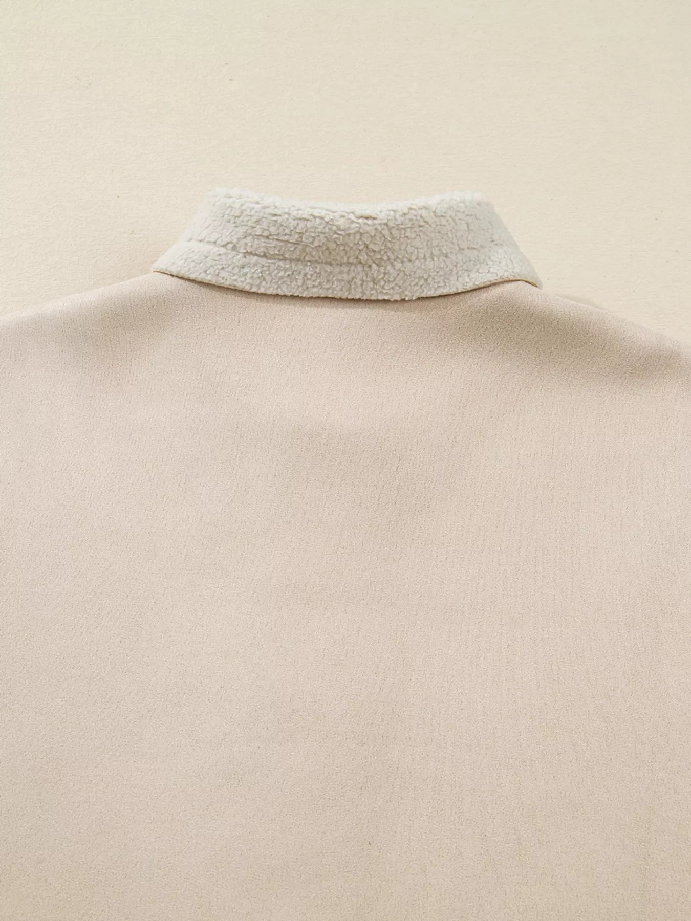 Suede Sherpa Lined Western Loose Jacket