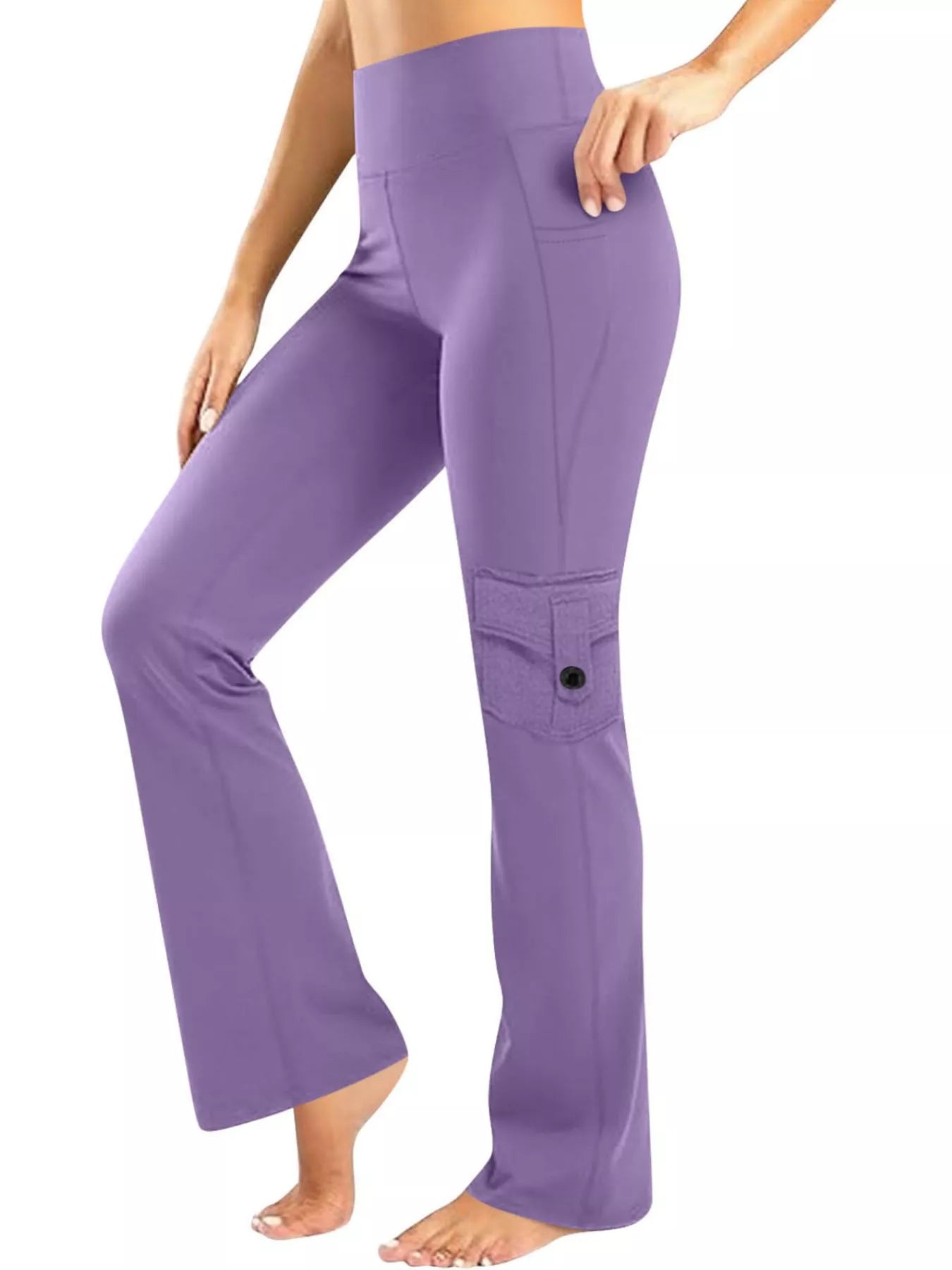 High-Waisted Yoga Pants with Pockets