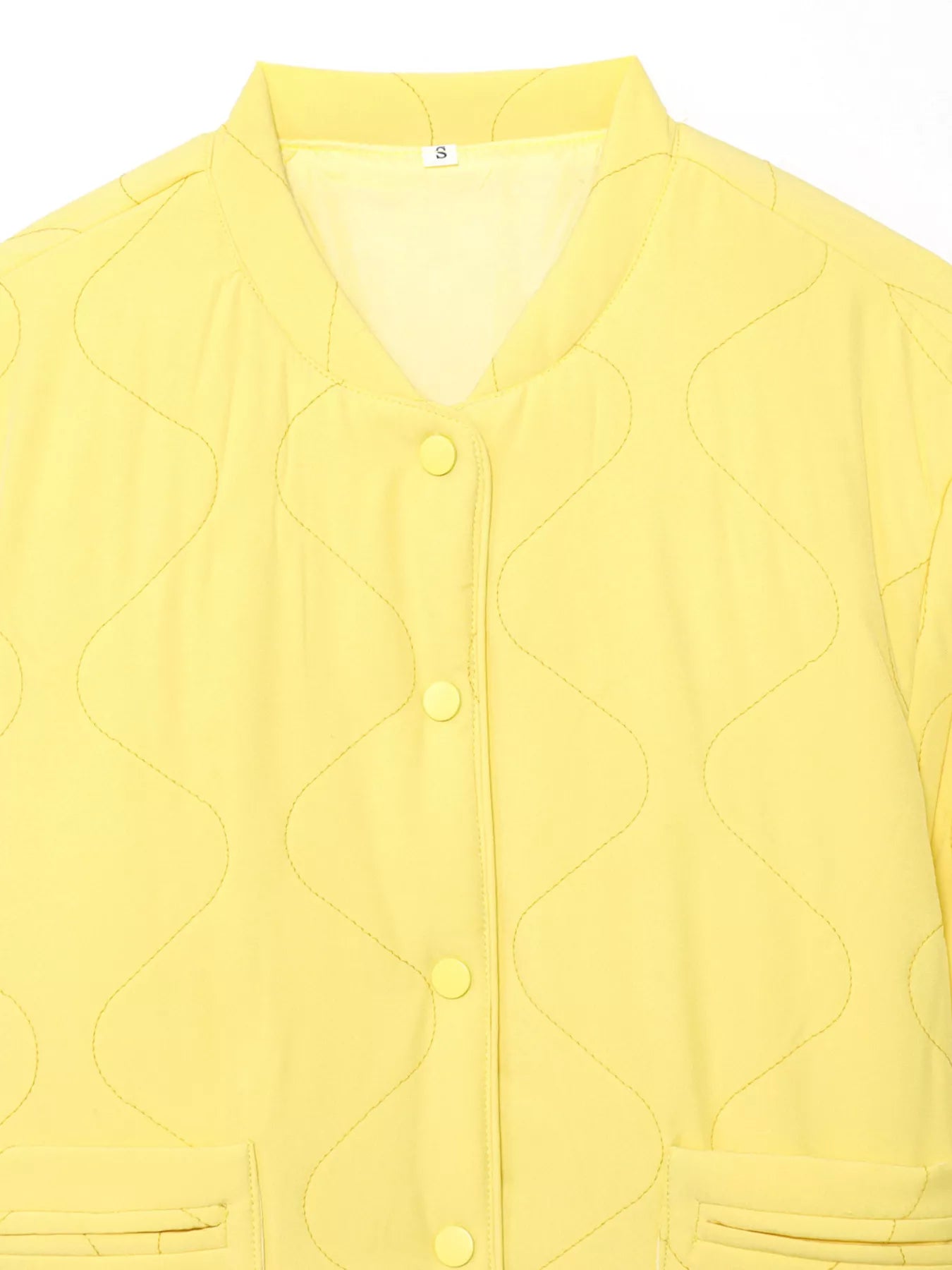 Quilted Lightweight Snap Down Puffer Jacket