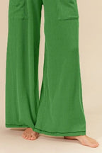 BiBi 2tone Cord Rib Waist Band Side Pocket Pants