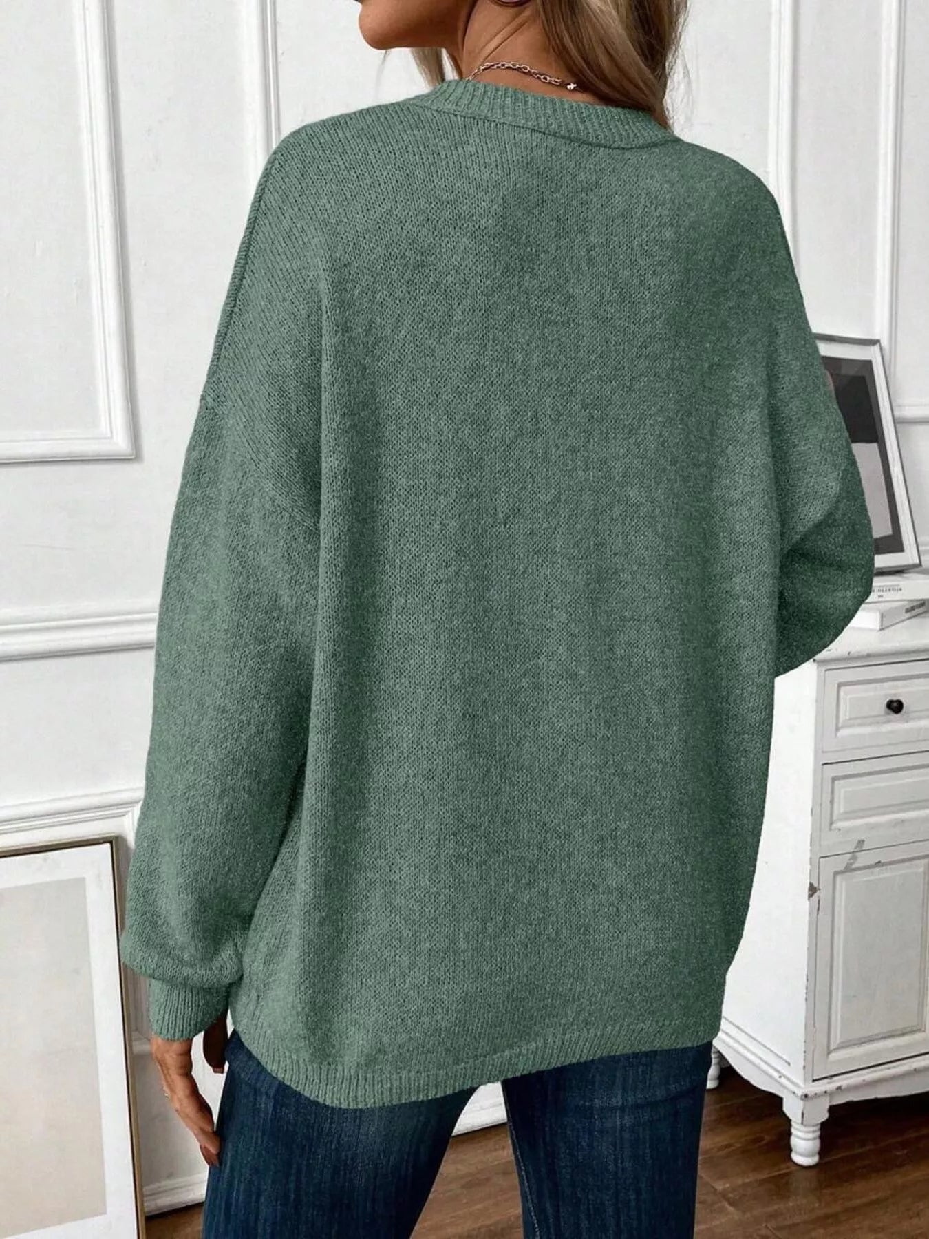 Loose-Fit Dropped Shoulder Sweater