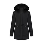Full Size Fur Hooded Warm Winter Parka Outerwear Plus Size