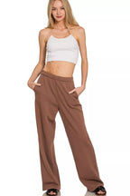 Zenana Fleece Sweatpant with Pockets
