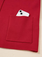 Collared Button Front Wrapped Cardigan