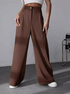Wide Leg Pleated Pants