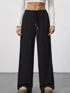 Relaxed Fit Wide Leg Pants
