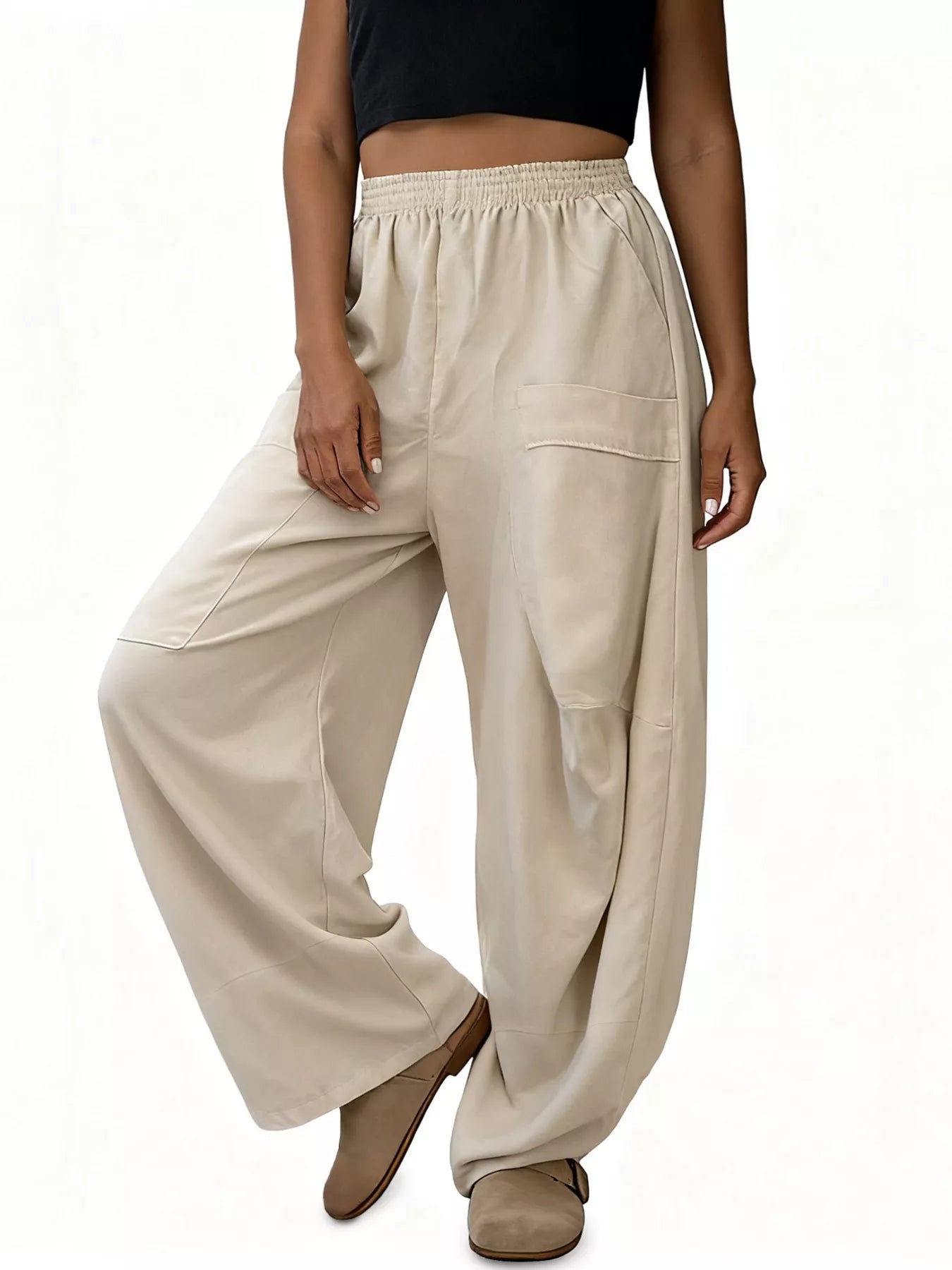 Plus Size Relaxed Fit Casual  Pants