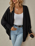 Casual Knit Open Front Cardigan