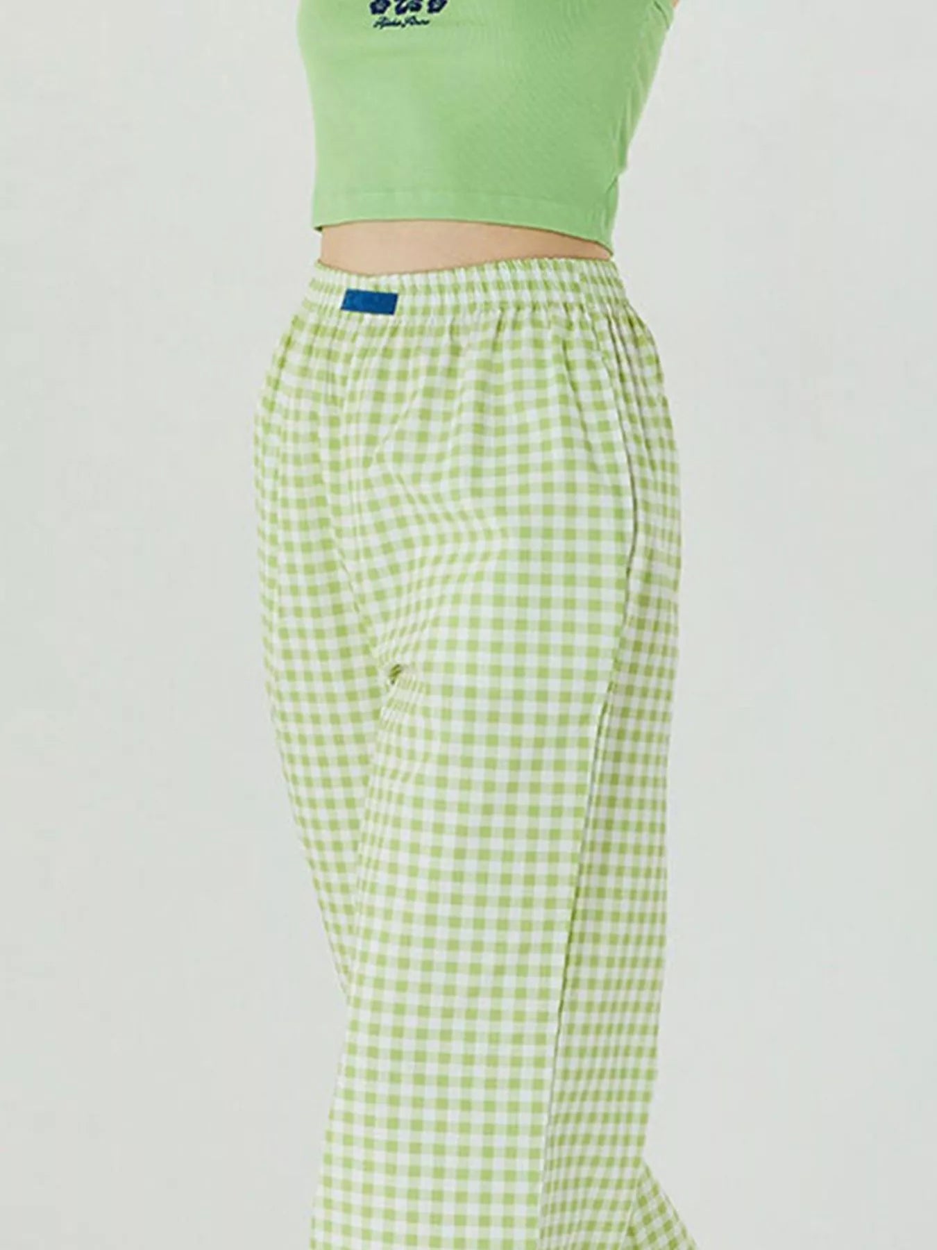 Elastic Waist Wide Leg Pants