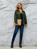 Casual Corduroy Button-Down Jacket