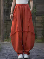 Frayed Edge Harem Pants