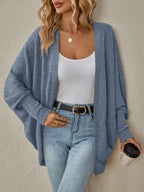 Casual Knit Open Front Cardigan