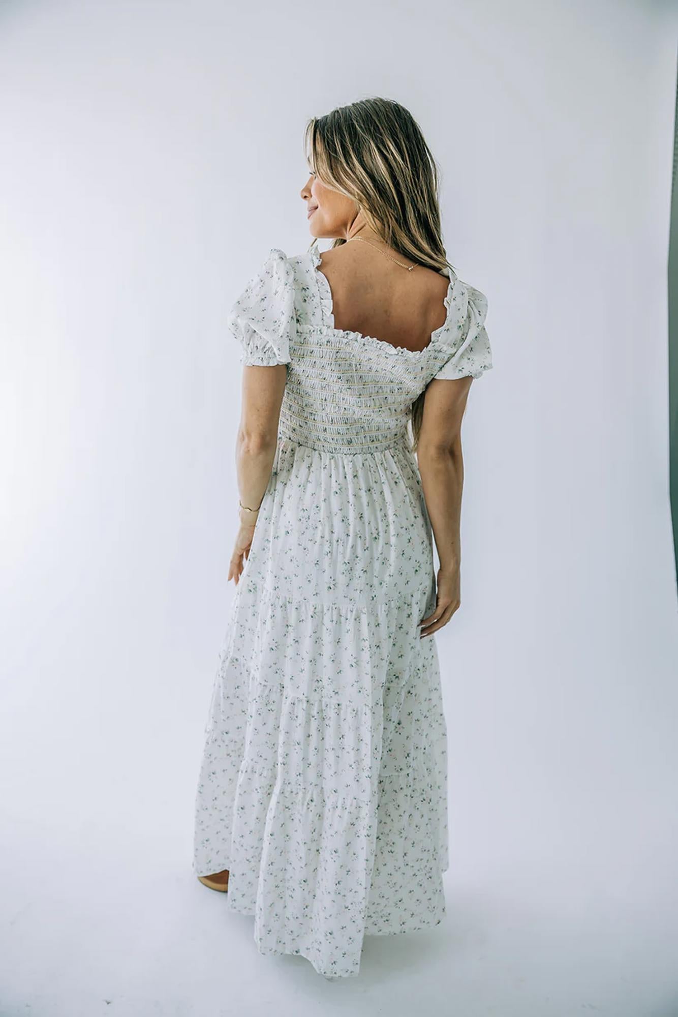 Dorothy Smocked Midi Dress