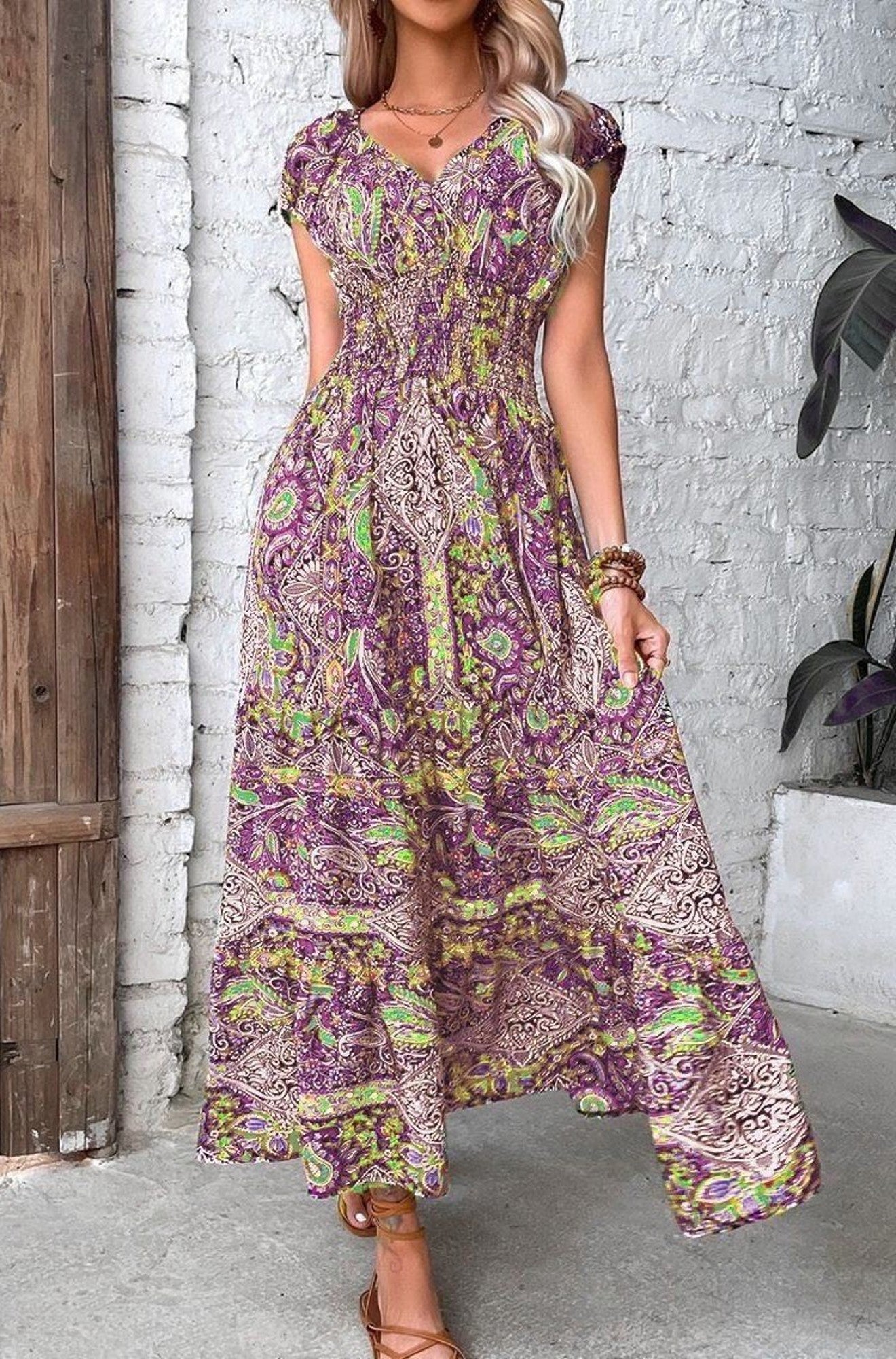 Paisley Midi Dress