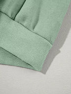 Drop Shoulder Zip Up Jacket and Drawstring Pants Active 2pcs Set