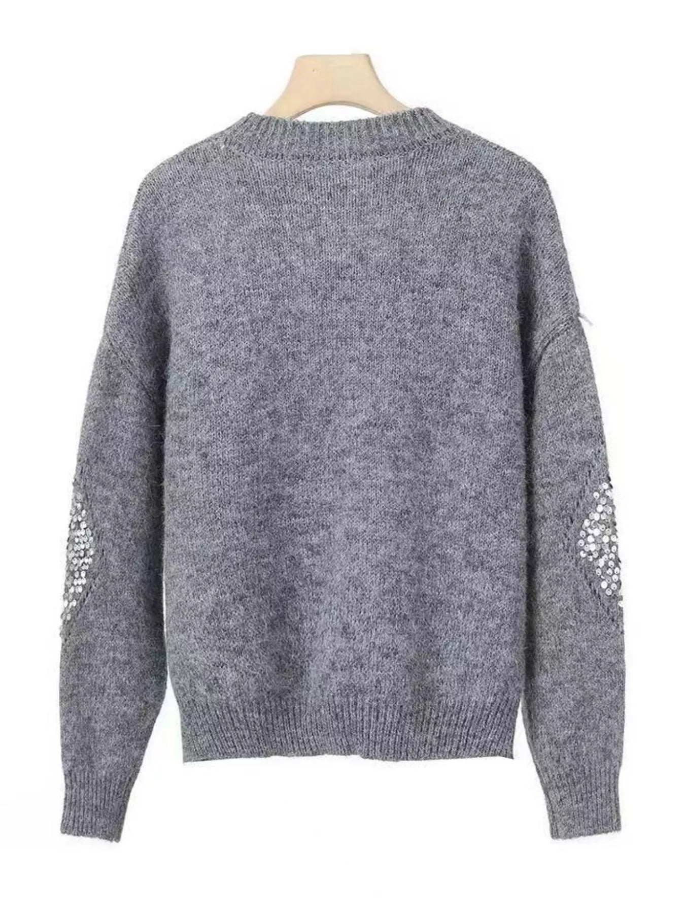 Sparkling Diamond Pattern Sweater