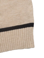 Off-Shoulder Argyle Pattern Sweater