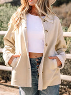 Suede Sherpa Lined Western Loose Jacket
