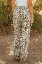 Leopard Drawstring Loose Pants