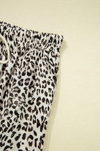 Leopard Drawstring Loose Pants