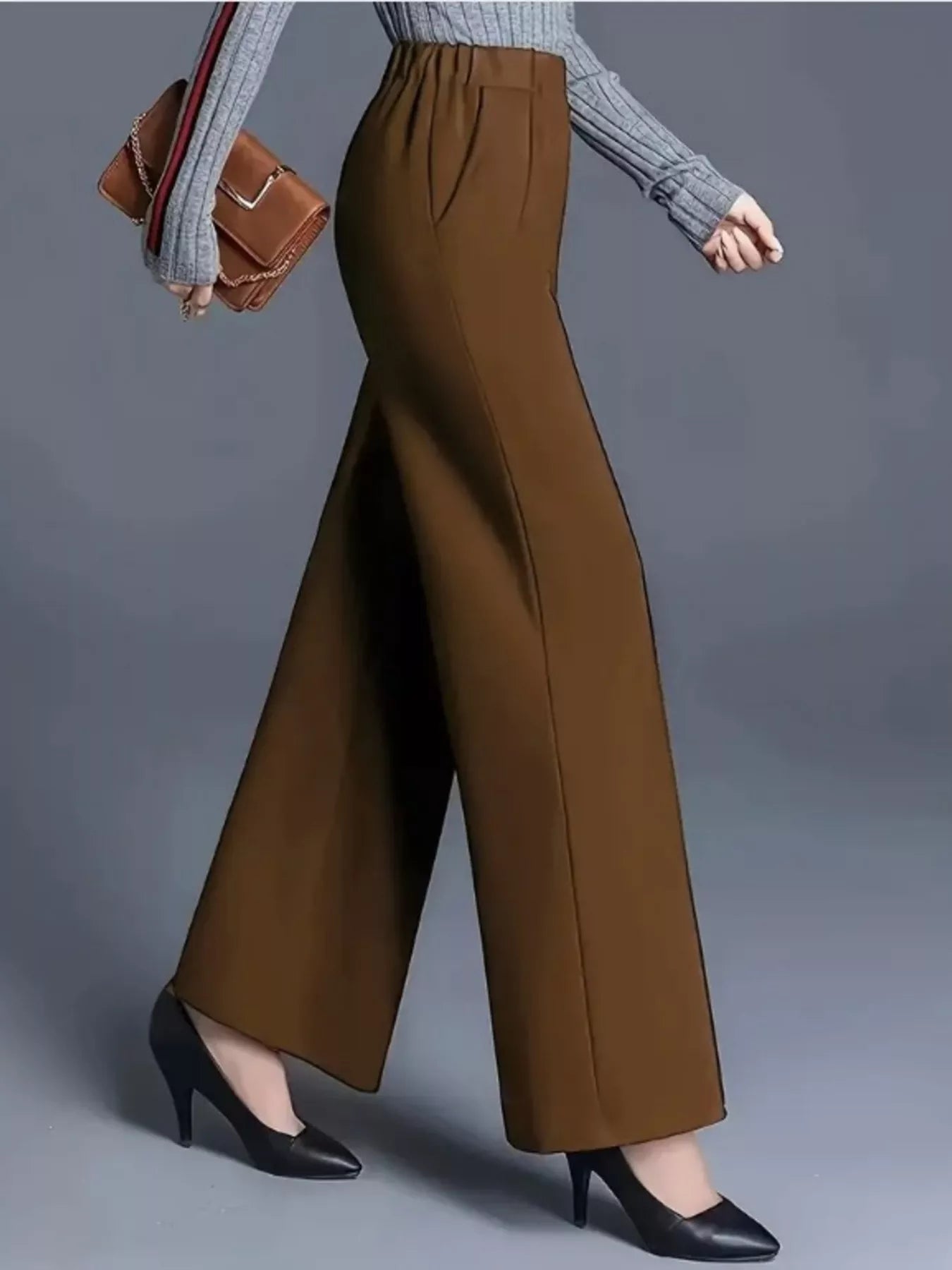 Wide Leg High Waist Pants