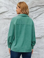 Casual Corduroy Button-Down Jacket