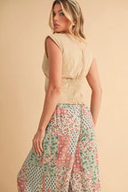 Aemi+Co Printed Wide Leg Pants