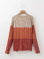 Multicolour Colorful Confetti Wool Ball Knitted Sweater