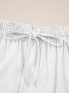 Abstract Print Loose Drop Sleeve Hoodie and Elastic Waistband Pants Set