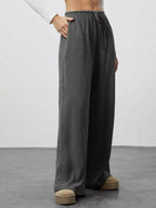 Relaxed Fit Wide Leg Pants