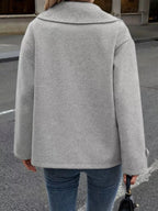 Double-Breasted Wool Blend Casual Jacket