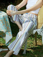 Elastic Waist Wide Leg Pants