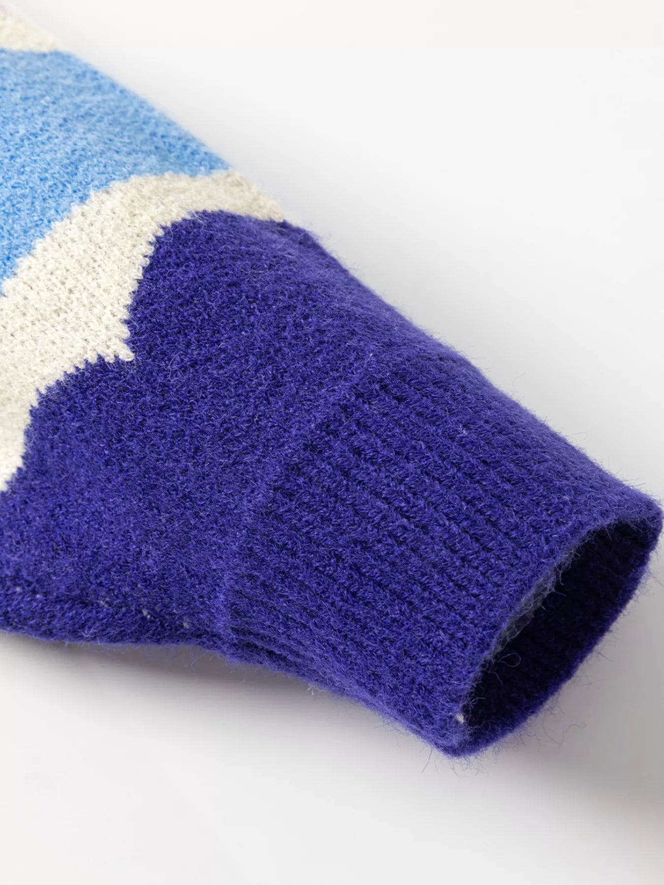 Contrast Boat Neck Sweater