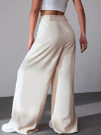 Wide Leg Pleated Pants