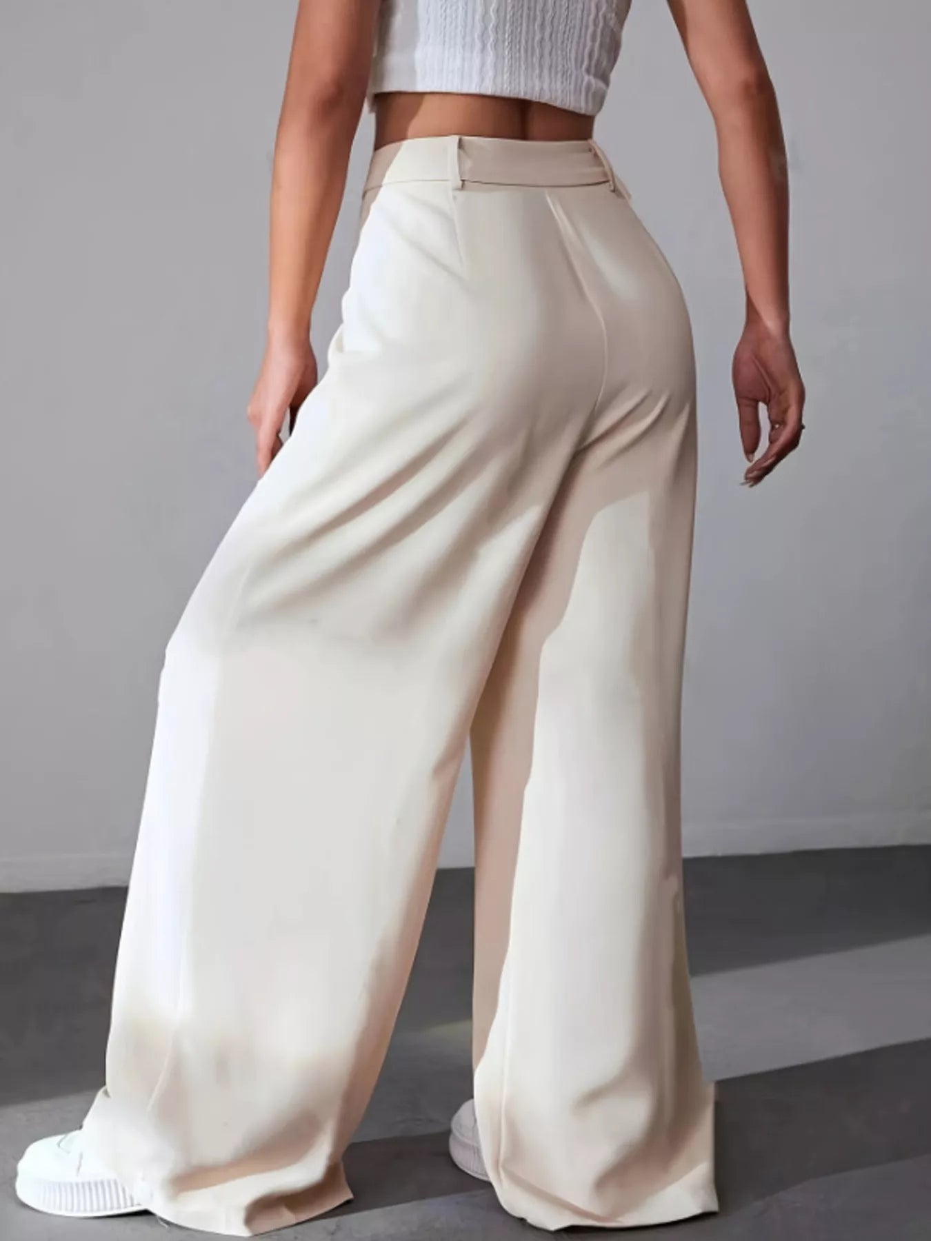 Wide Leg Pleated Pants