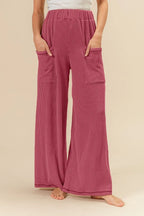 BiBi 2tone Cord Rib Waist Band Side Pocket Pants