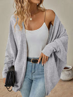 Casual Knit Open Front Cardigan