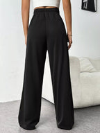 Drawstring Wide Leg Pants
