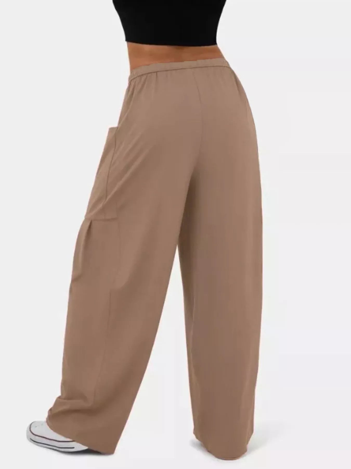 Drawstring Wide Leg Pants