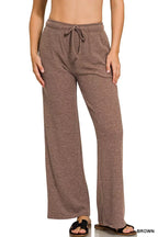 Zenana Ribbed Drawstring Lounge Pants