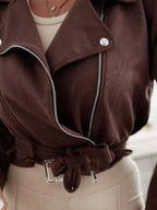 Zip Up Cropped Jacket