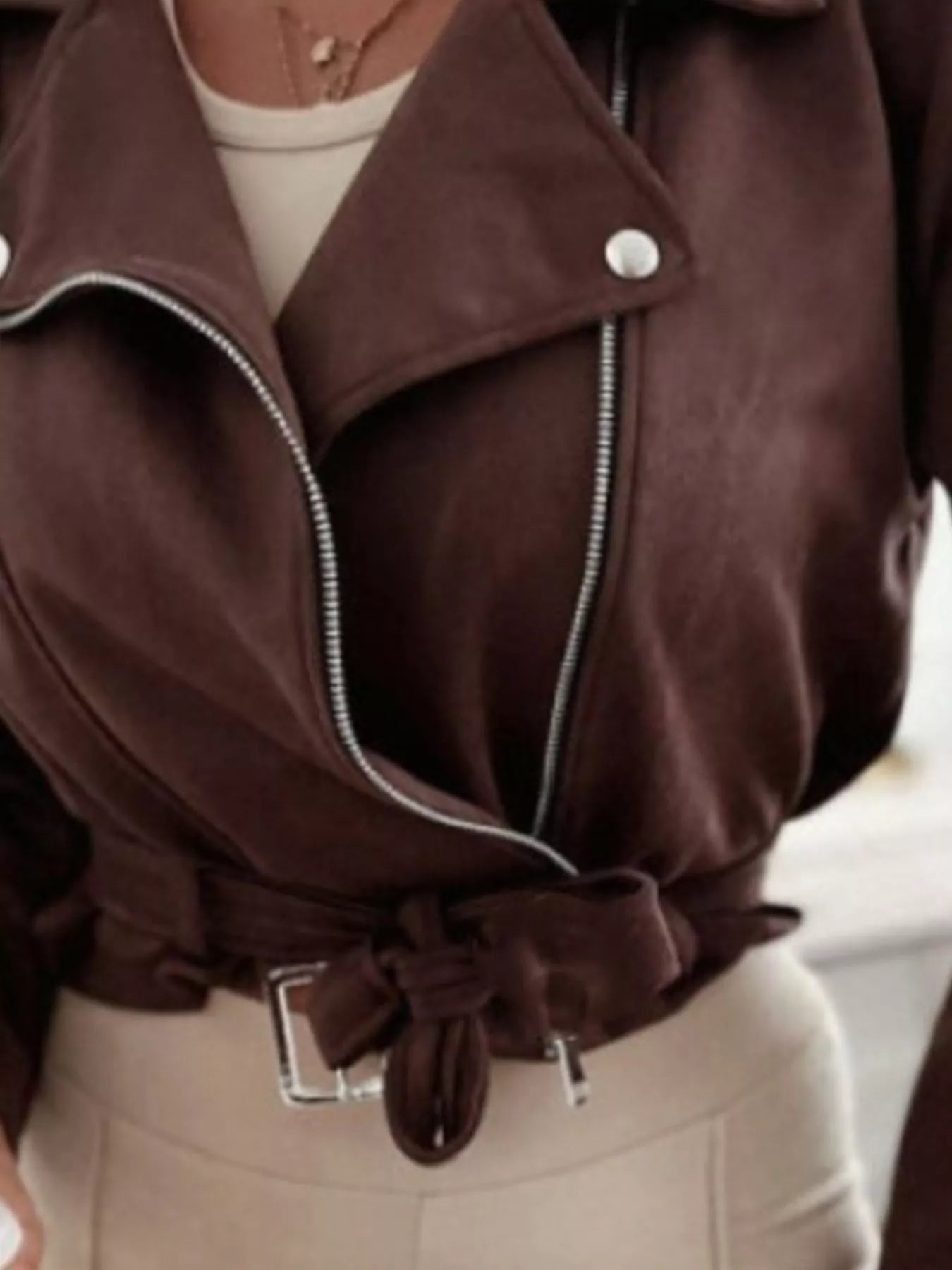 Zip Up Cropped Jacket